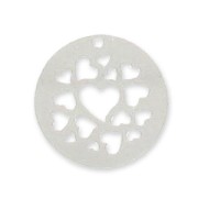 Silver hearts Sequin 20mm x1|raw }}
