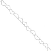 5.8mm 925 Sterling Silver Heart mesh Chain x50cm