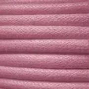 European cotton waxed cord 0.7mm Antique Rose x 3 m