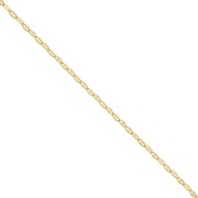 1.8mm Fancy mesh Chain - Fine Gold Plated x50cm