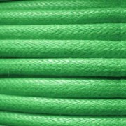 European cotton waxed cord 0.7mm Green x 3 m|raw }}