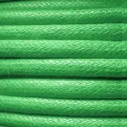 European cotton waxed cord 0.7mm Green x 3 m
