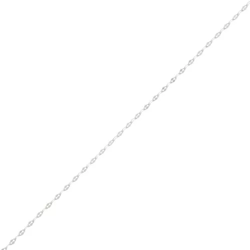 1.8mm Fancy mesh Chain - fine silver plating x50cm