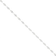 1.8mm Fancy mesh Chain - fine silver plating x50cm
