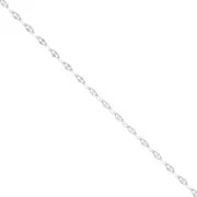 1.8mm Fancy mesh Chain - fine silver plating x50cm