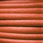 European cotton waxed cord 0.7mm Orange x 3 m|raw }}