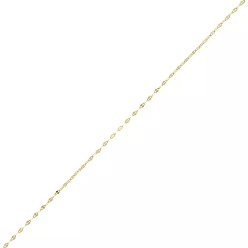 1.4mm Fancy mesh Chain - Fine Gold Plated x50cm