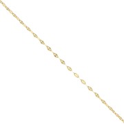 1.4mm Fancy mesh Chain - Fine Gold Plated x50cm