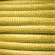 European cotton waxed cord 0.7mm Yellow x 3 m|raw }}