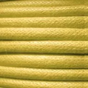 European cotton waxed cord 0.7mm Yellow x 3 m
