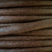 European cotton waxed cord 0.7mm Brown x 3 m