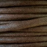 European cotton waxed cord 0.7mm Brown x 3 m