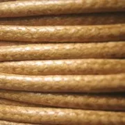 European cotton waxed cord 0.7mm Golden Brown x 3 m