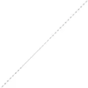 1.4mm Fancy mesh Chain - fine silver plating x50cm