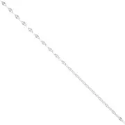 1.4mm Fancy mesh Chain - fine silver plating x50cm
