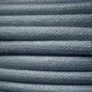 European cotton waxed cord 0.7mm Grey x 3 m