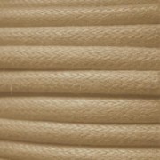 European cotton waxed cord 0.7mm Beige x 3 m|raw }}