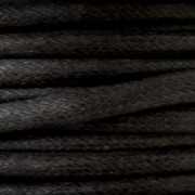European cotton waxed cord 0.7mm Black x 3 m