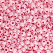 Preciosa 9/0 2.5 mm Seed Beads - Pearlescent Pink x 20 g
