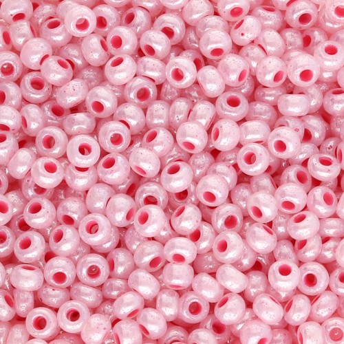 Preciosa 9/0 2.5 mm Seed Beads - Pearlescent Pink x 20 g