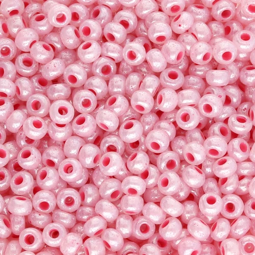 Preciosa 9/0 2.5 mm Seed Beads - Pearlescent Pink x 20 g