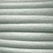 European cotton waxed cord 0.7mm Light Grey x 3 m