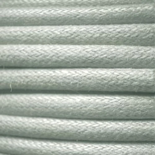 European cotton waxed cord 0.7mm Light Grey x 3 m