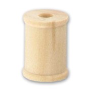 Wooden spool bead 25mm x1|raw }}