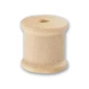 Wooden spool bead 13mm x1