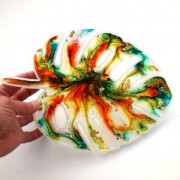 Silicone mould to make a 24x17cm Philodendron leaf in resin x1