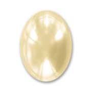 Pearly resin cabochon 18x13mm Cream x1|raw }}