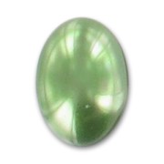 Pearly resin cabochon 18x13mm Green x1|raw }}