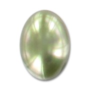 Pearly resin cabochon 18x13mm Olive x1|raw }}