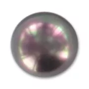 Pearly resin cabochon 12mm Burgundy x1