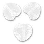 Millefiori hearts 10mm Crystal x5|raw }}