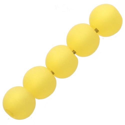 4mm Polaris round beads - Light Topaz x20