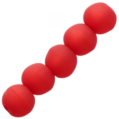 4mm Polaris round beads - Light Siam x20