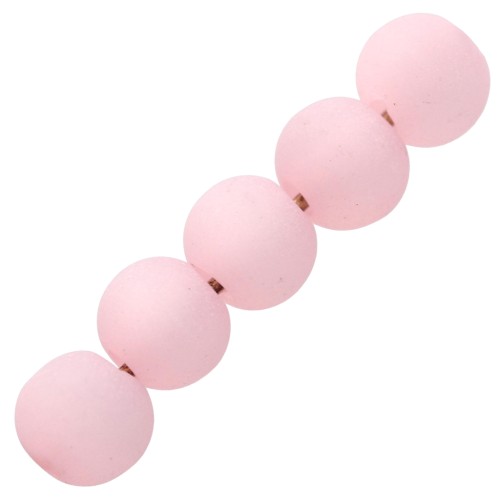 4mm Polaris round beads - Light Pink x20