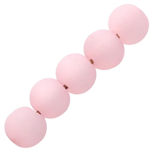 4mm Polaris round beads - Light Pink x20