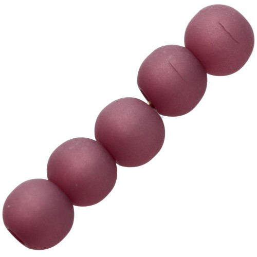 4mm Polaris round beads - Antic Mauve x20