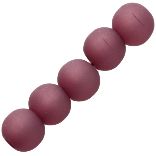 4mm Polaris round beads - Antic Mauve x20