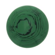 12mm Opaque resin cabochon - Malachite x1