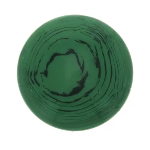 14mm Opaque resin cabochon - Malachite x1