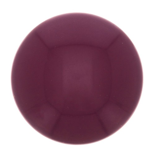14mm Opaque resin cabochon - Aubergine x1