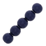 4mm Opaque resin bead - Navy Blue x15|raw }}