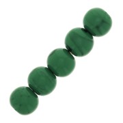 4mm Opaque resin bead - Malachite x15