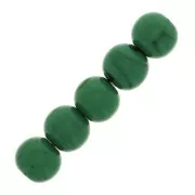 4mm Opaque resin bead - Malachite x15