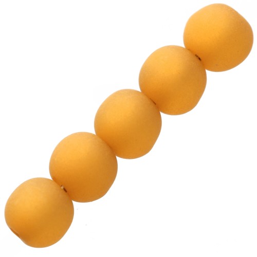6mm Polaris round beads - Topaz x10