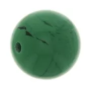 8mm Opaque resin bead - Malachite x1