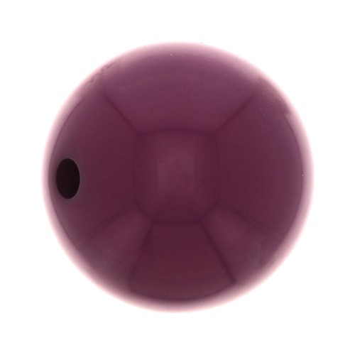 8mm Opaque resin bead - Aubergine x1
